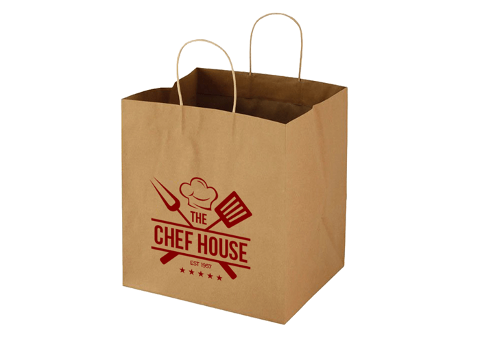 Takeout paper bags Custom printed restaurant bags and packaging