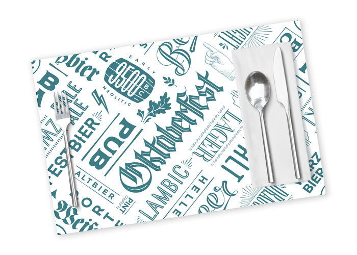 Custom Placemats printing Cafe and restaurant requirements Inkmonk